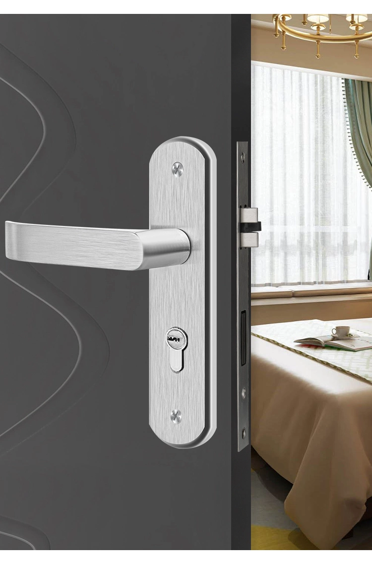 SS304/201 Material Handle Door Handles with Long Plate for Doors (SN-13)