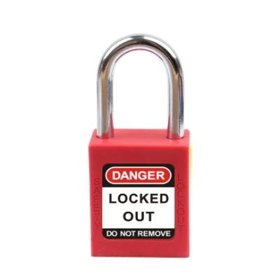 38mm Steel Shackle Industrial Loto Safety Padlock with Master Key